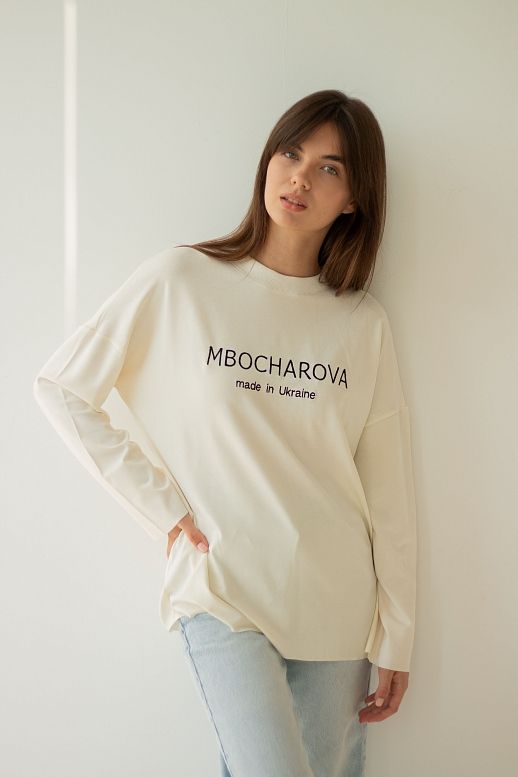 Лонгслів MBocharova молочний